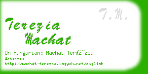 terezia machat business card